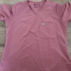 Figs Mauve Catarina Scrub Top